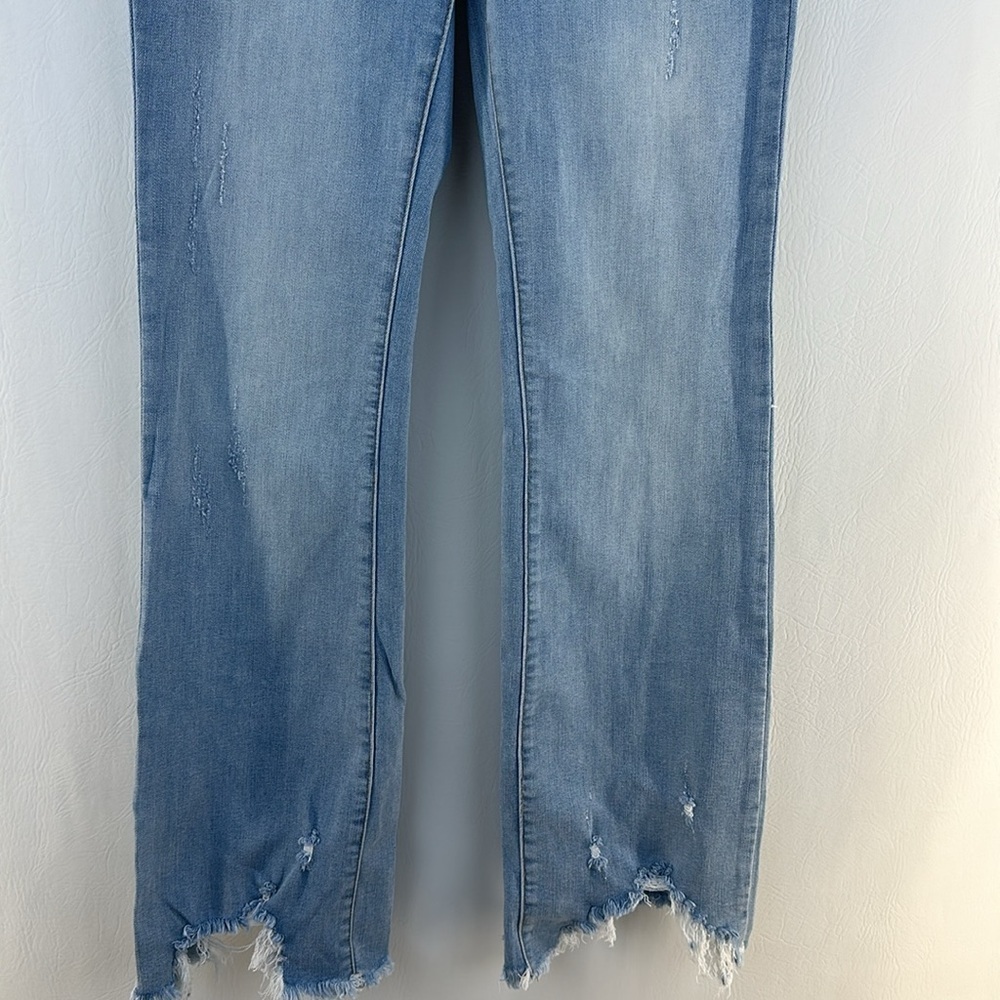 Judy Blue Distressed Raw Hem Boot Cut Jeans - Picture 5 of 11